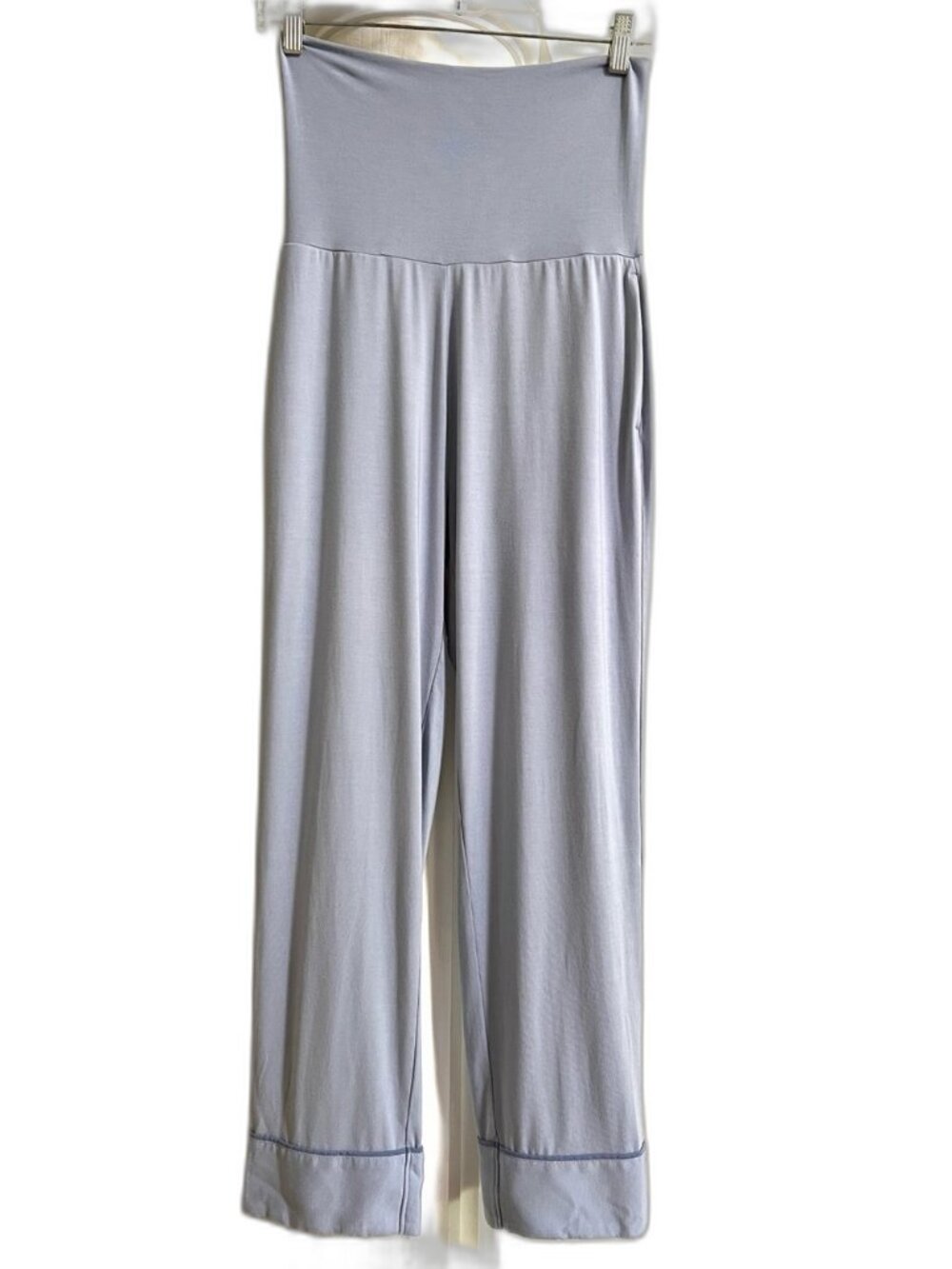 HATCH Robin’s Egg Blue Cropped Cuffed Straight Leg Comfort Modal Lounge Pants S